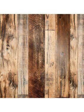 Brown Wood Peel and Stick Wallpaper 17.8" X 118.8" Self Adhesive Wallpaper